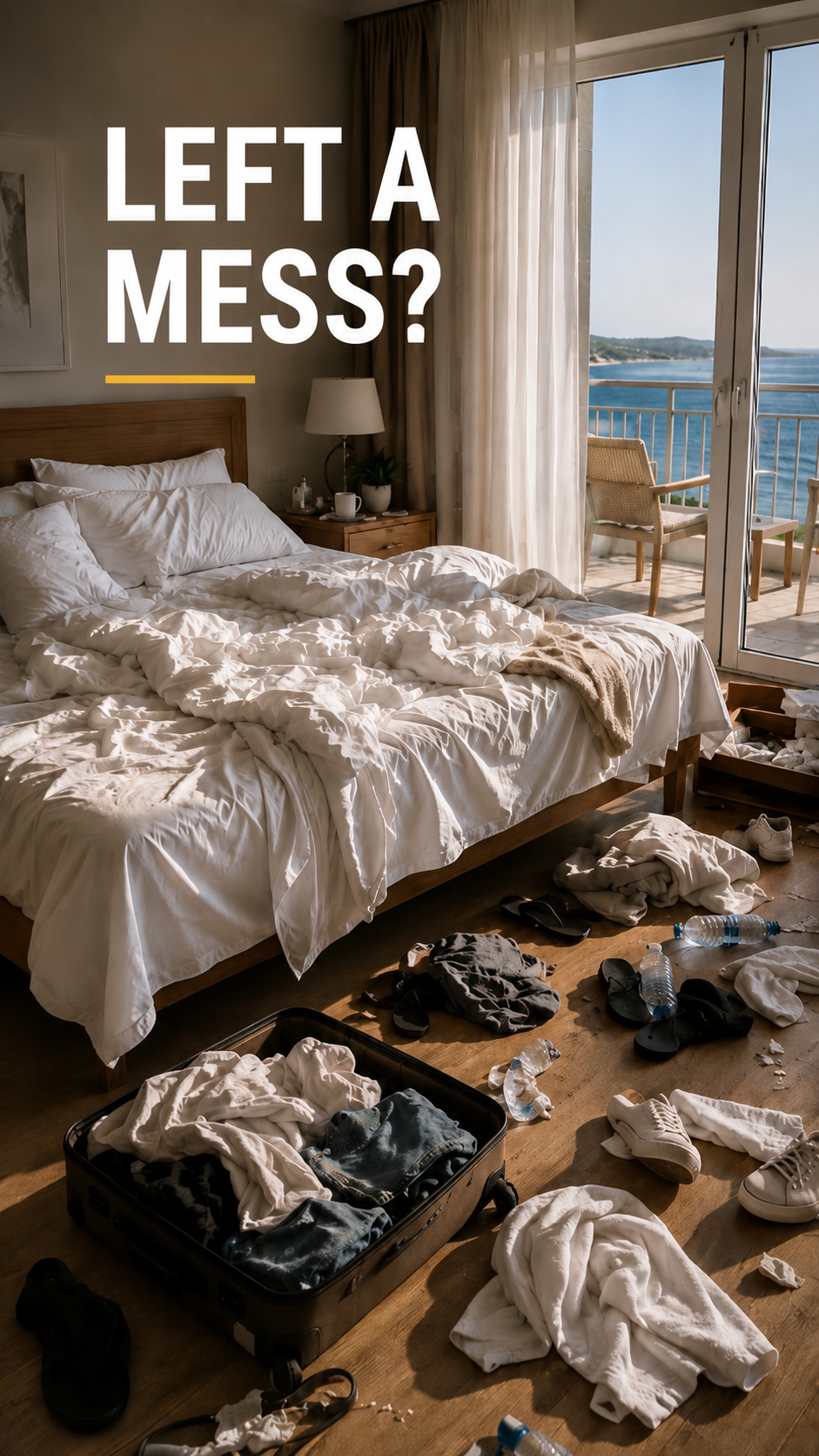 Apartment after guest departure