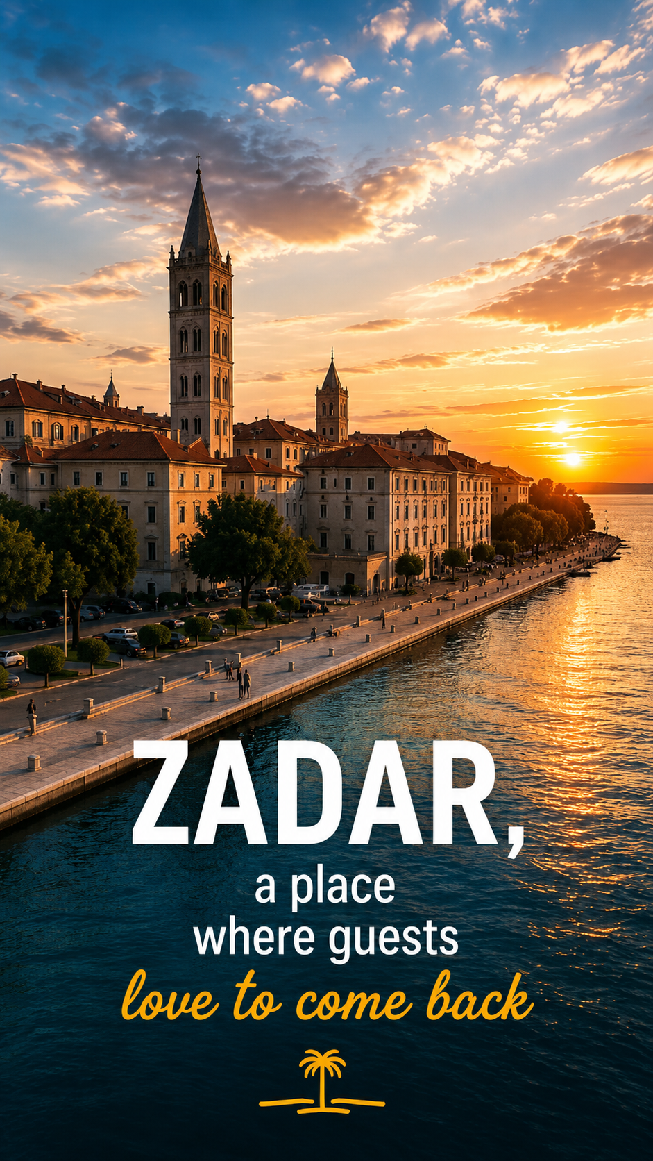 Zadar at sunset